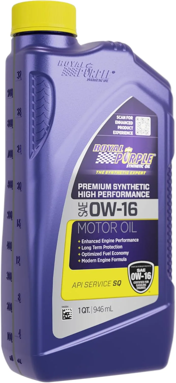 Royal Purple 0W16 Synthetic Motor Oil - 1 Quart Bottle