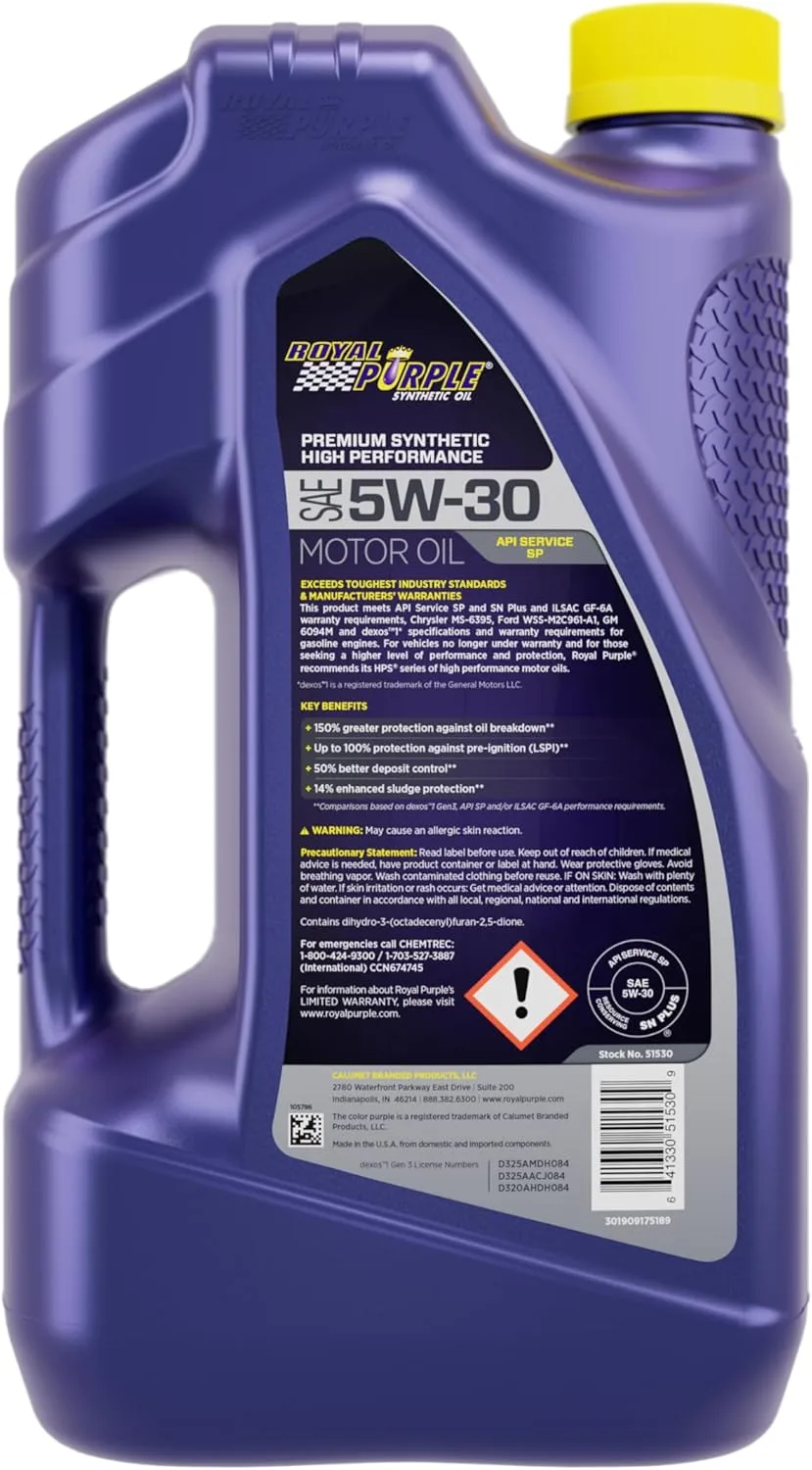 Royal Purple High Performance Synthetic Motor Oil