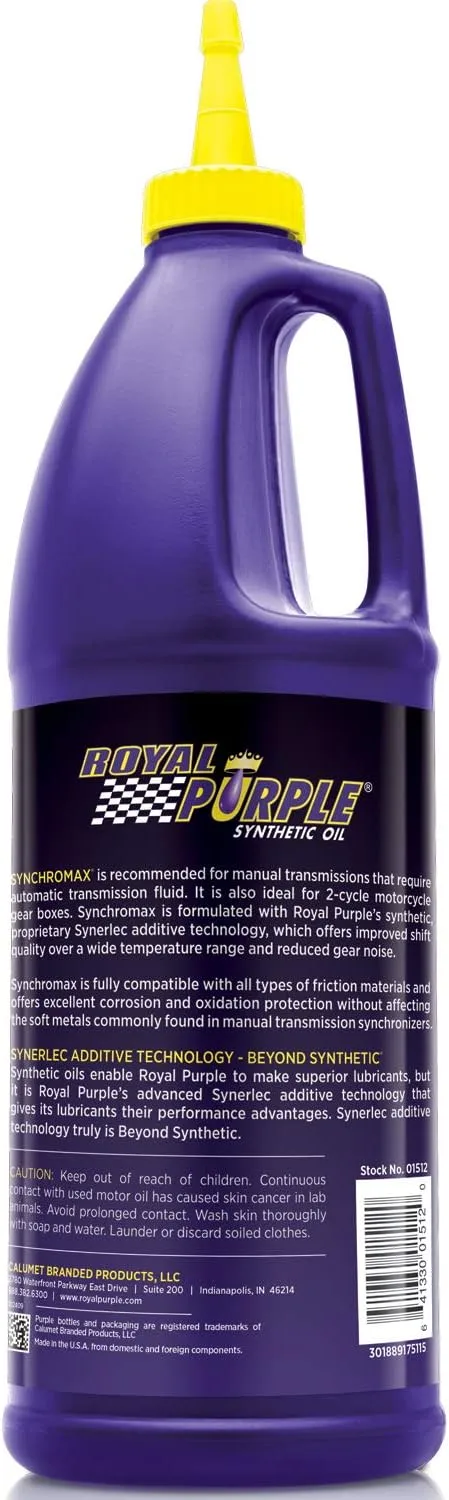 ROYAL PURPLE Max Gear 75W-90 High-Performance Synthetic Gear Oil