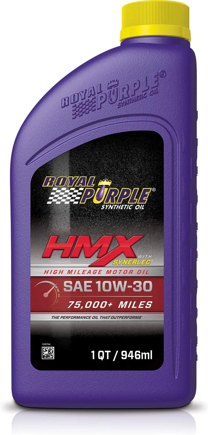 Royal Purple 11746 HMX SAE 10W-30 High-Mileage Synthetic Motor Oil - 1 Quart