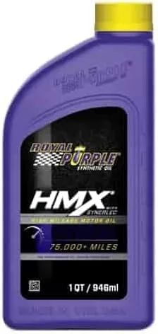 Royal Purple HMX w/Synerlec | High Mileage SAE 5W-20 Premium Synthetic Motor Oil |1 Quart | SKU: 17511