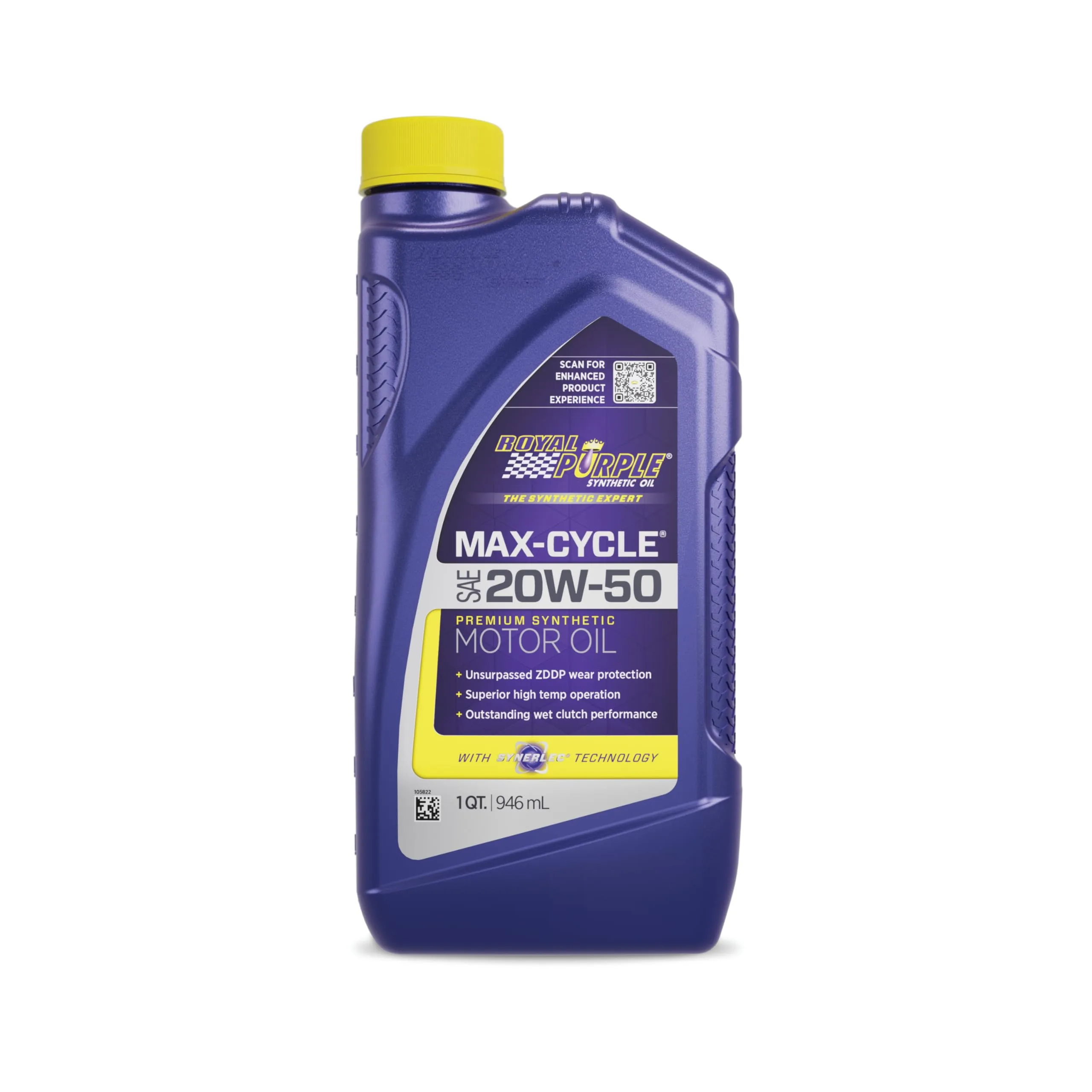 Royal Purple 01316 Max Cycle 20W-50 High Performance Synthetic Motorcycle Oil - 1 Quart