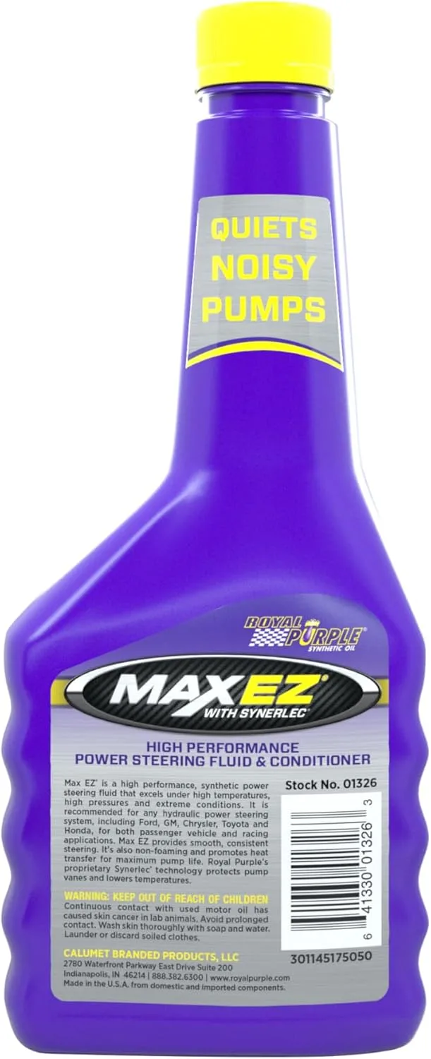Royal Purple ROY01326 MAX EZ Power Steering Fluid, 12 Ounce 12 Fl Oz (Pack of 1)