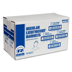 AmerCareRoyal Lightweight Latex Free Hairnet Light Brown 24" 144 / bx