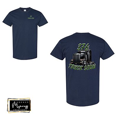 Tshirt bleu marin - 376 Truck show