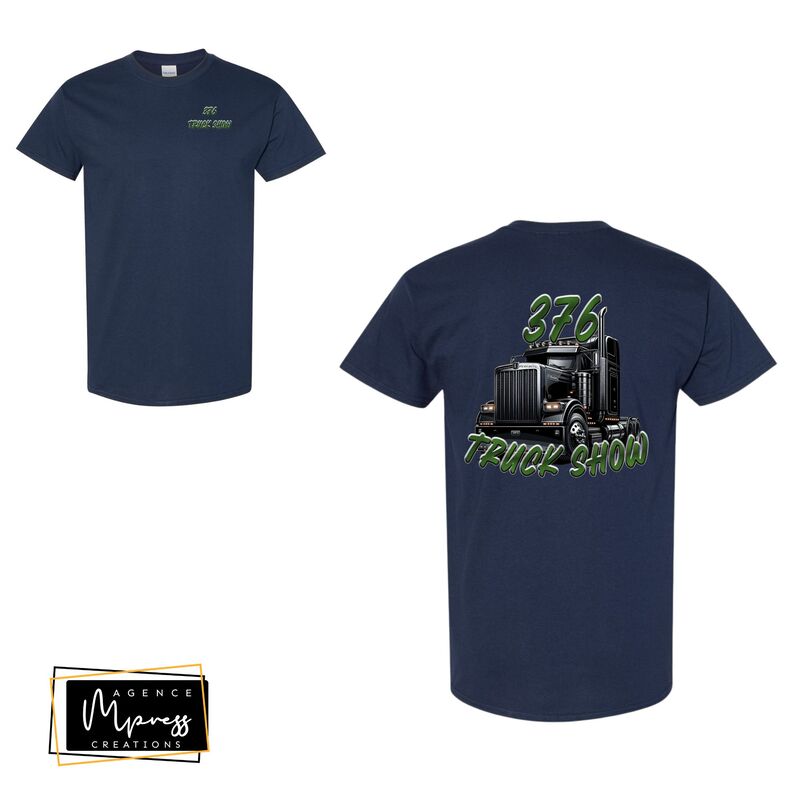 Tshirt bleu marin - 376 Truck show