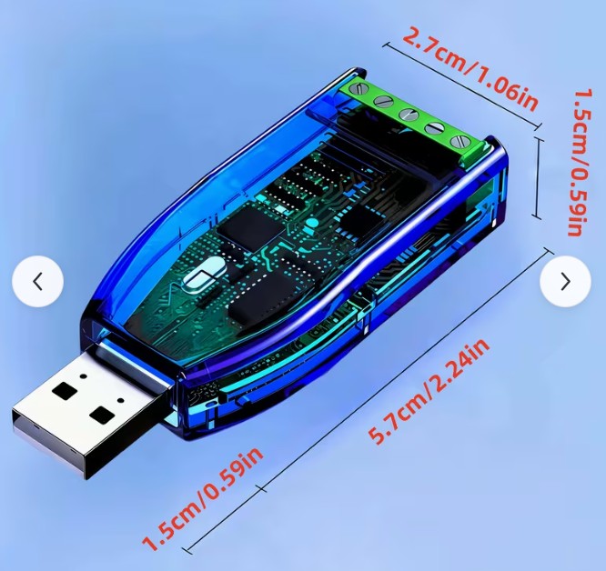 CH340 CHIP USB TO RS485 RS232 CONVERTER