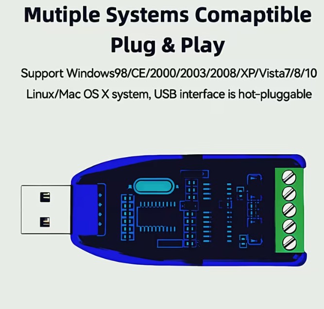 CH340 CHIP USB TO RS485 RS232 CONVERTER