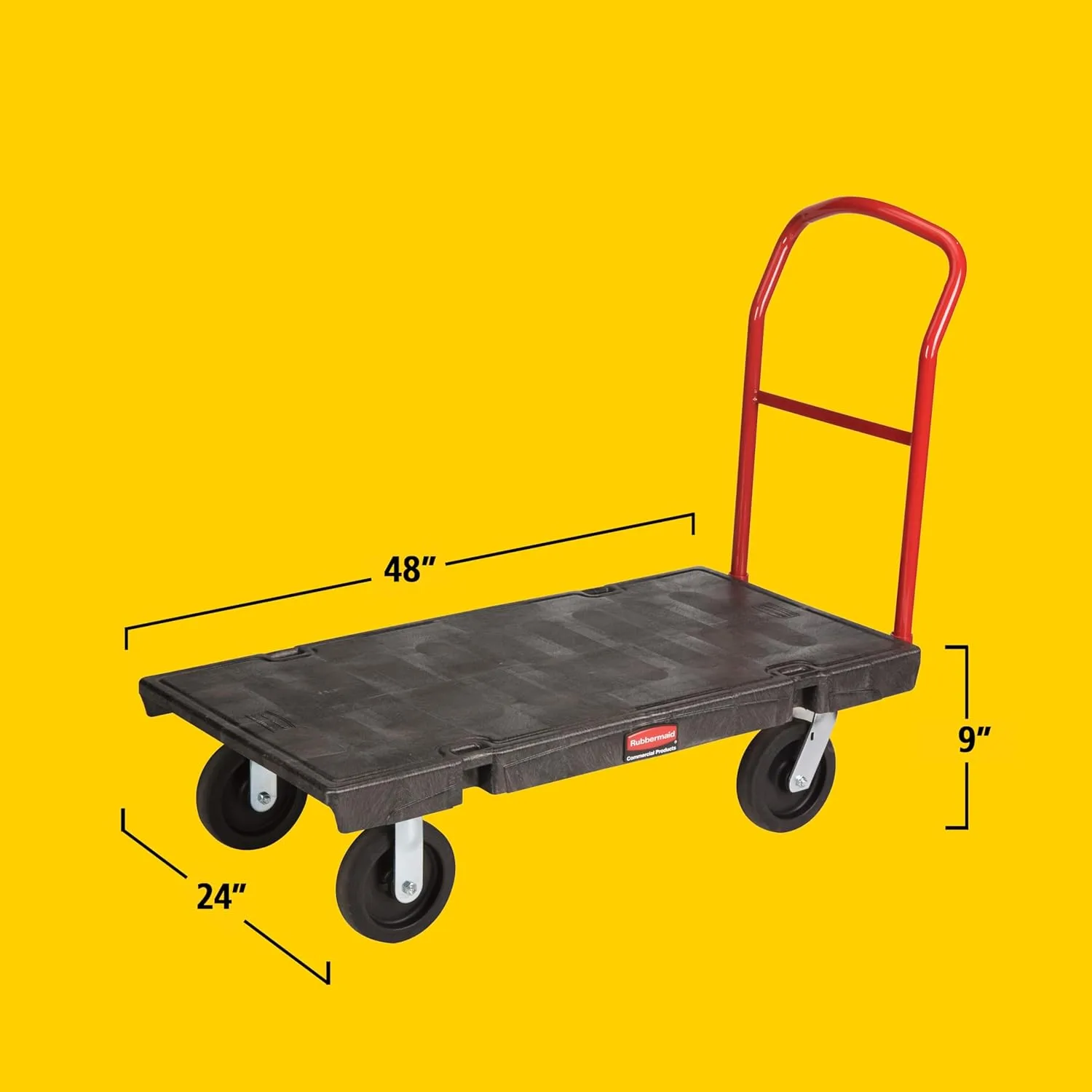 RUBBERMAID COMMERCIAL Heavy-Duty Platform Truck 24 x 48