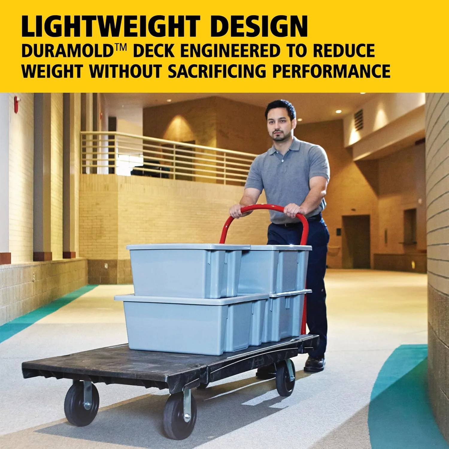 RUBBERMAID COMMERCIAL Heavy-Duty Platform Truck 24 x 48