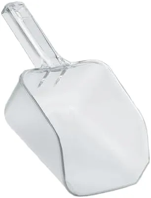 Rubbermaid Commercial Products Bouncer Ice Scoop 32 Ounce Clear for Ingredient Bins or Freezer Small Plastic 32-Ounce