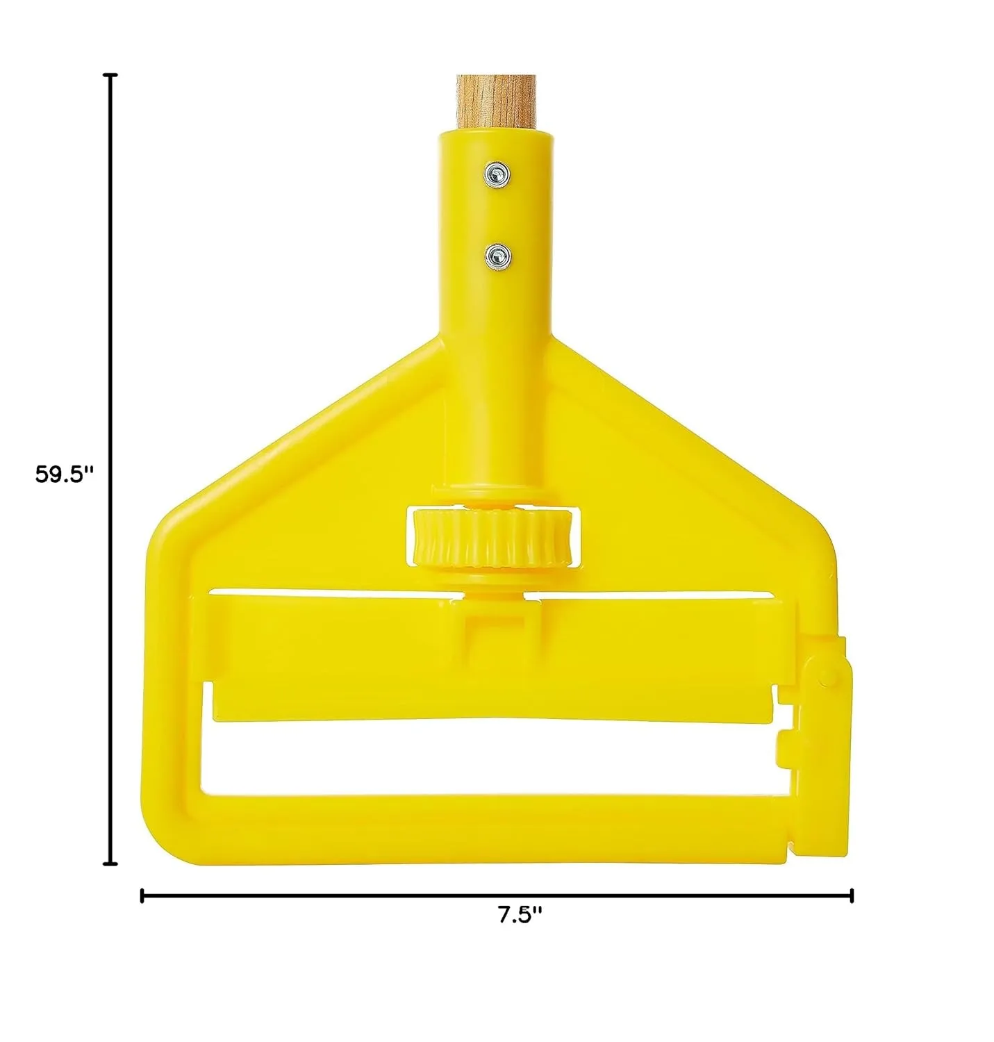 Rubbermaid Commercial Products Invader 60" Wood Wet Mop Handle, Natural, for Professional/Industrial Floor Cleaning
