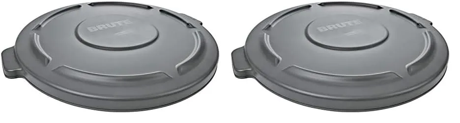 Rubbermaid BRUTE Commercial Flat Round Lid for BRUTE Containers