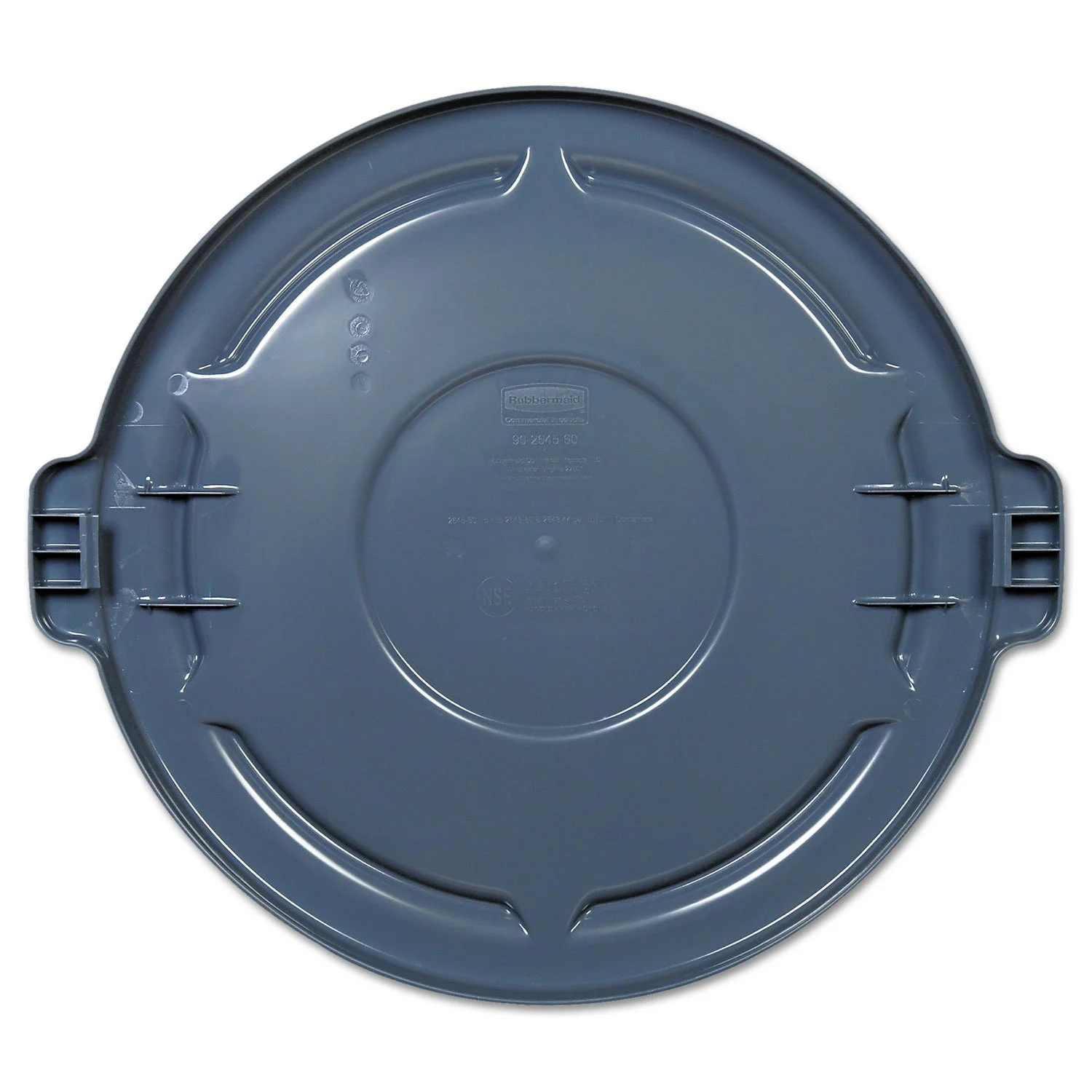 Rubbermaid Commercial Products BRUTE Heavy-Duty Round Trash/Garbage Lid, Gray
