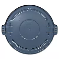 Rubbermaid Commercial Products BRUTE Heavy-Duty Round Trash/Garbage Lid, Gray