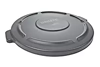 Rubbermaid Commercial Products BRUTE Heavy-Duty Round Trash/Garbage Lid, Gray