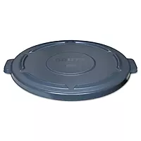 Rubbermaid Commercial Products BRUTE Heavy-Duty Round Trash/Garbage Lid, Gray