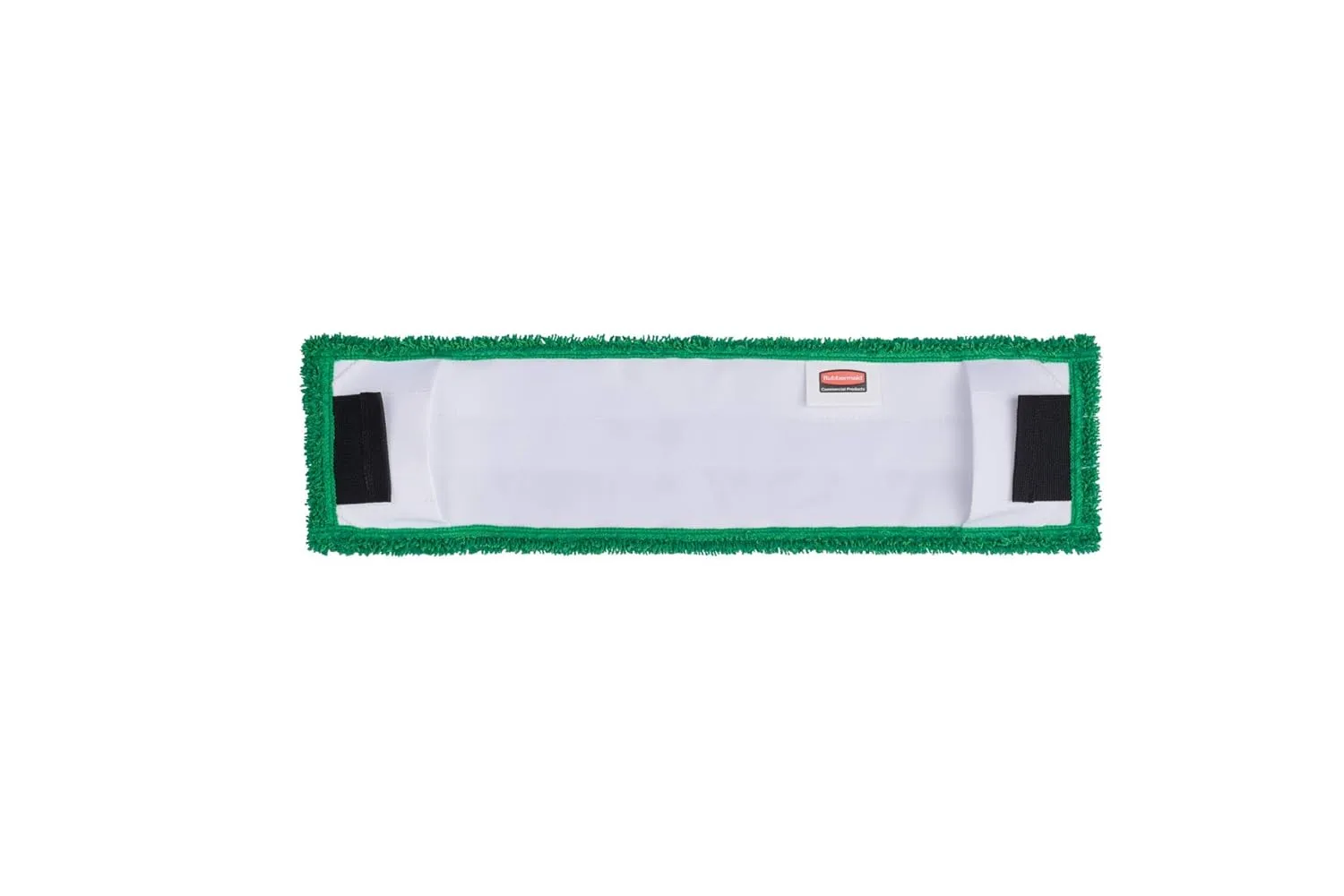 Rubbermaid Commercial Products 18 inch Adaptable Flat Mop Microfiber Pad Green for Janitorial/Professional Cleaners