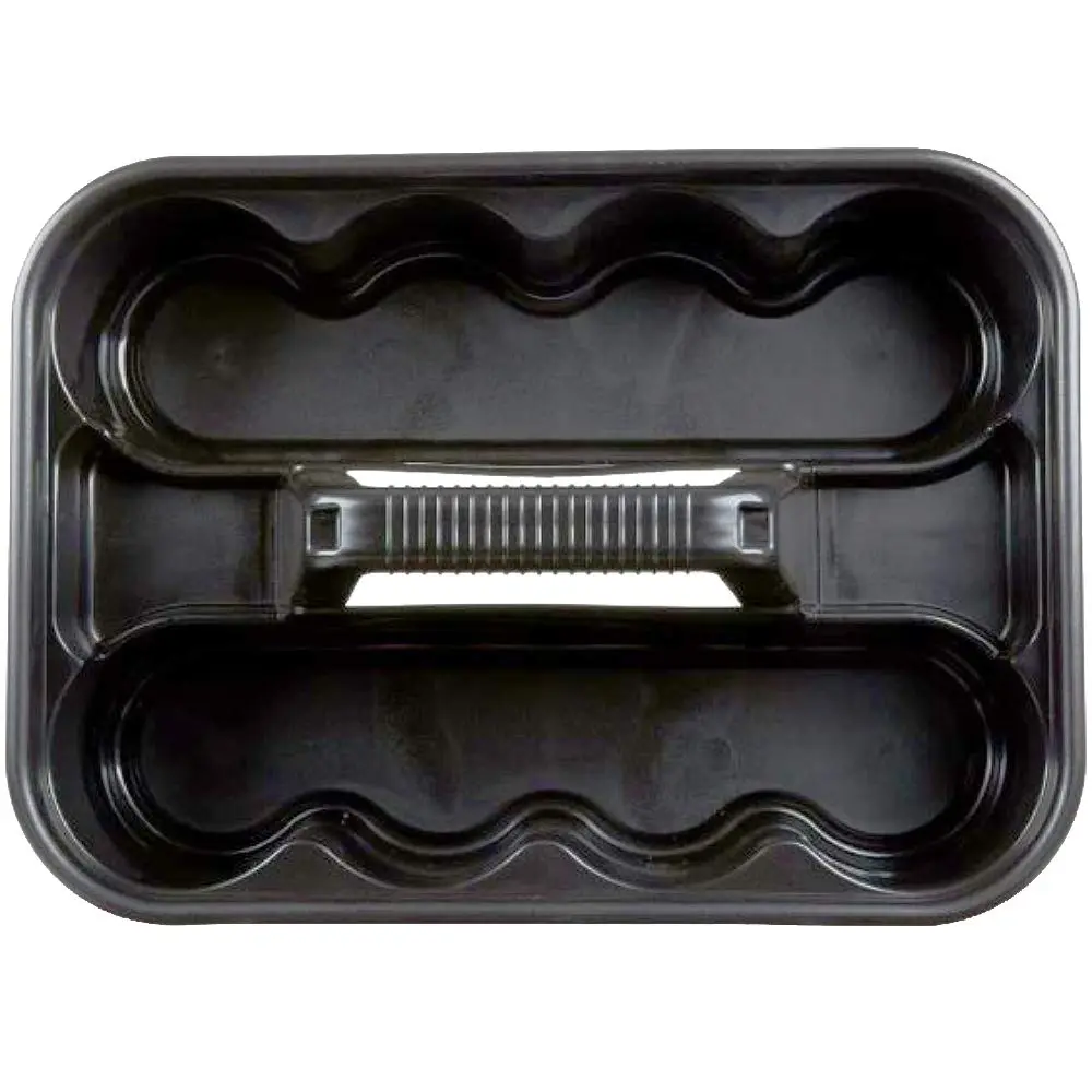 Rubbermaid Commercial Products Deluxe Carry Caddy for Take-Out Coffee/Soft Drinks Postmates/Uber Eats/Food Delivery Cleaning
