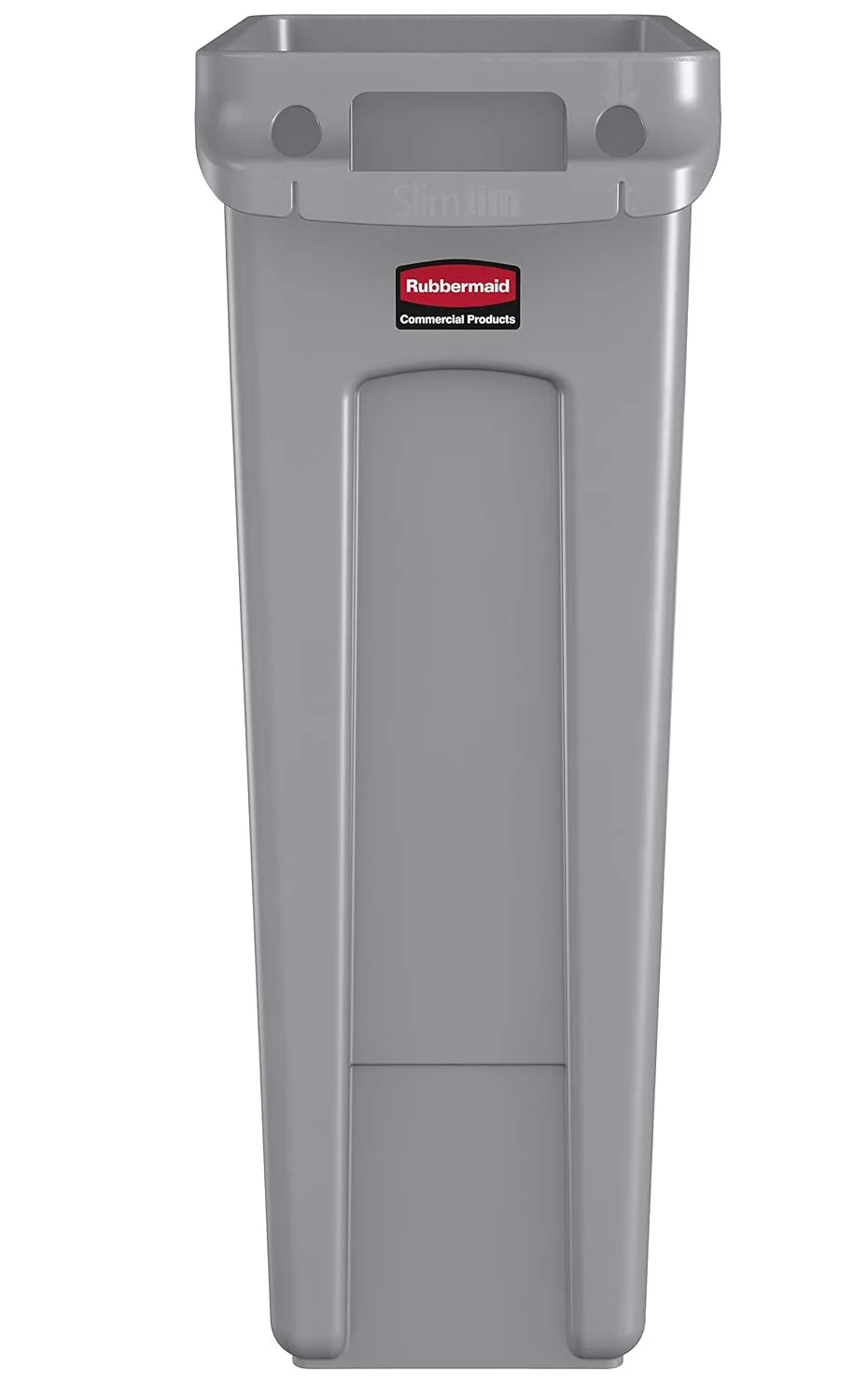 RUBBERMAID COMMERCIAL Slim Jim Vented Rectangular Trash Can, 23 Gallon