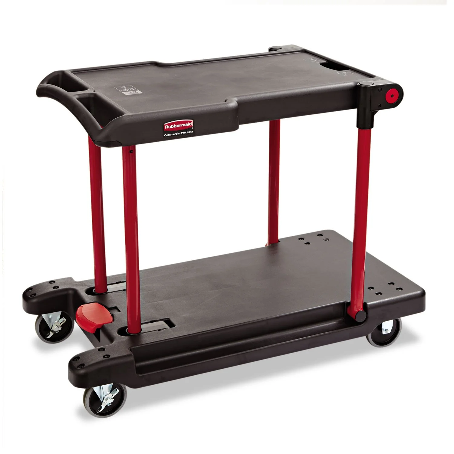 Rubbermaid Commercial Products Convertible Utility Cart/Platform Truck Combination, 400 lb. Capacity, Black
