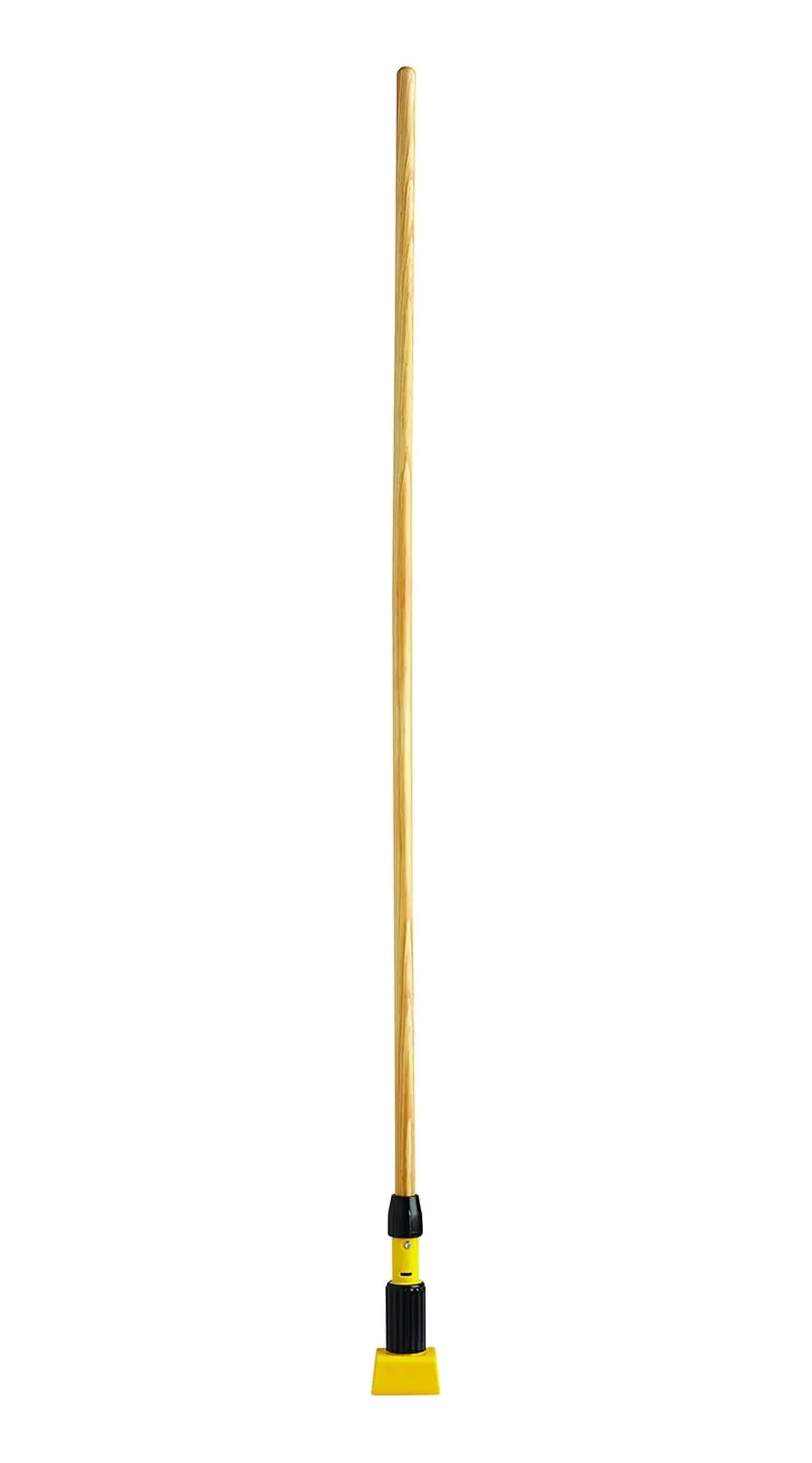 Rubbermaid Commercial Products Gripper 60" Wood Wet Mop Handle, Natural, for Professional/Industrial Floor Cleaning