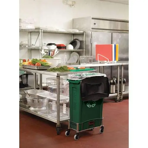 RUBBERMAID COMMERCIAL Slim Jim Vented Rectangular Trash Can, 23 Gallon