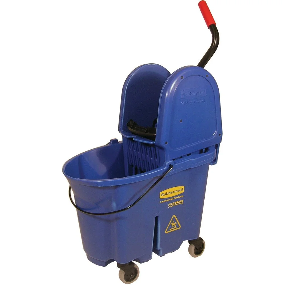 Rubbermaid WaveBrake 2.0 Down-Press Mop Bucket with Wringer