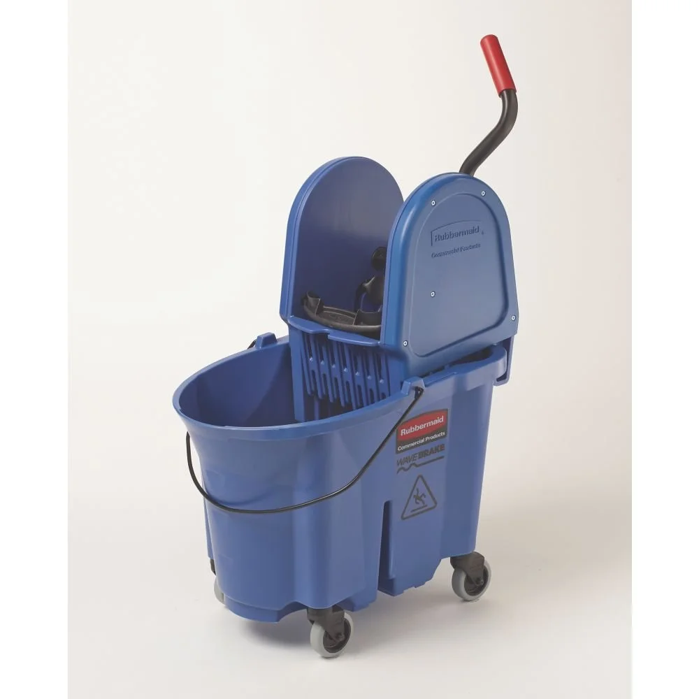 Rubbermaid WaveBrake 2.0 Down-Press Mop Bucket with Wringer