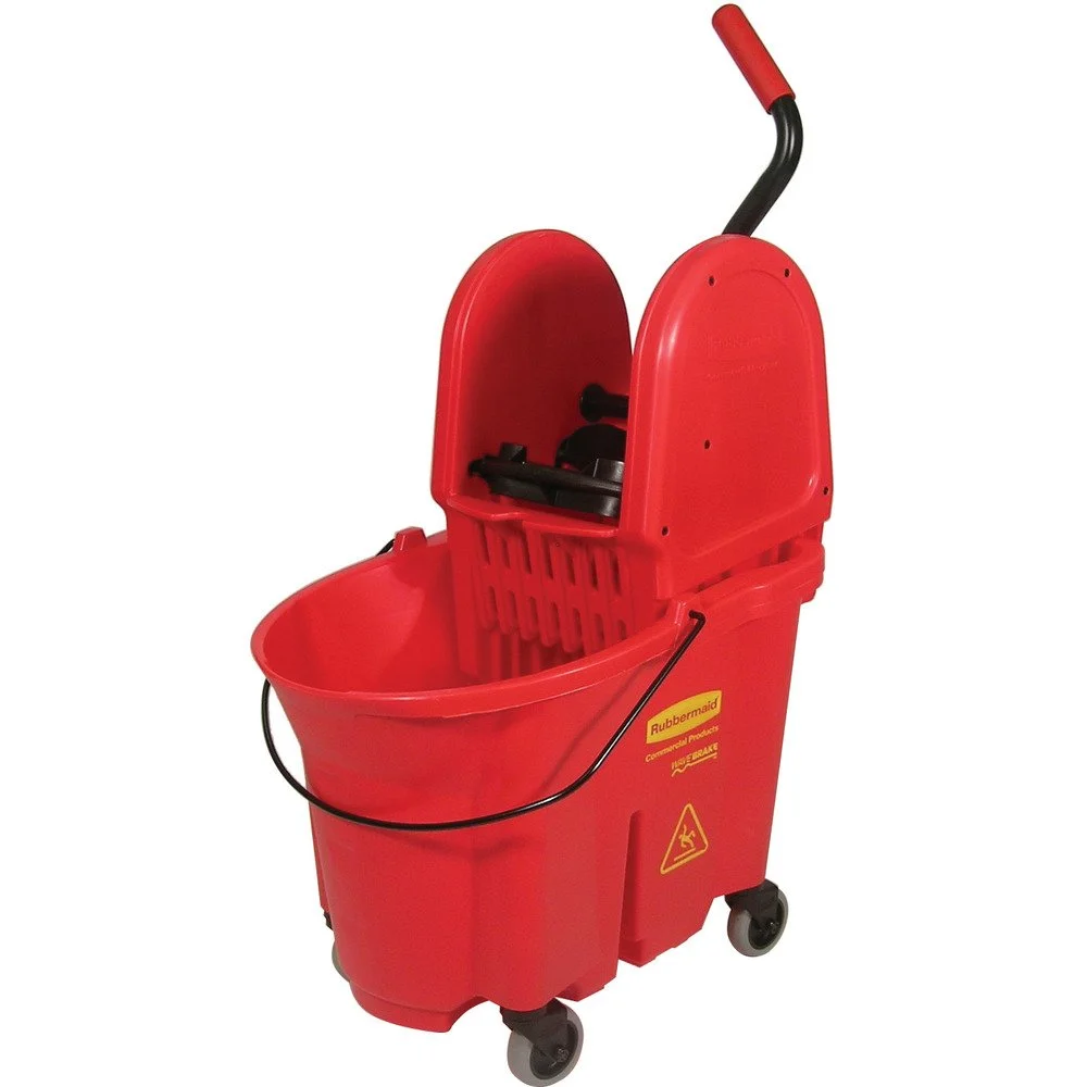 Rubbermaid WaveBrake 2.0 Down-Press Mop Bucket with Wringer