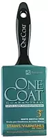 ONE COAT Stain/Varnish Brushes, 7/8" thick, 3 1/4" trim, White China (425-996840400) Case of 6