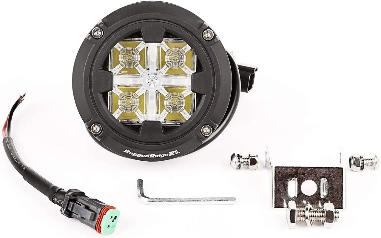 Rugged Ridge | Light Kit, 3.5 inch Round, Combo High/Low Beam | 15209.31