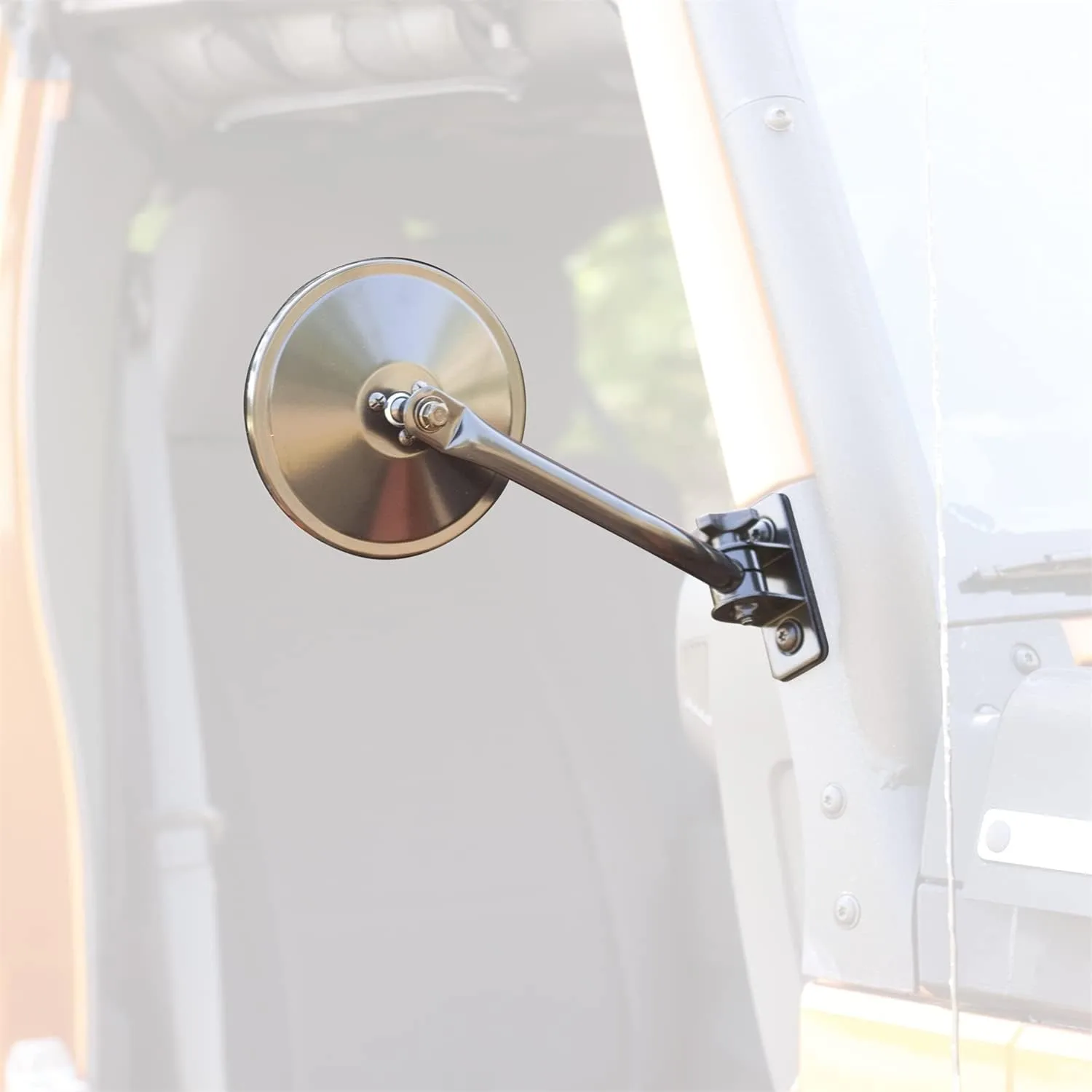 Rugged Ridge | Quick Release Mirror Relocation Kit, Black | 11025.10 | Fits 1997-2018 Jeep Wrangler