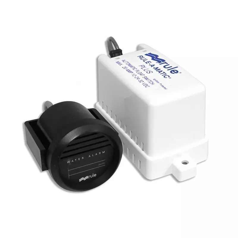 Rule 33ALA Marine High Water Bilge Alarm (Mercury Free, 12-Volt),White