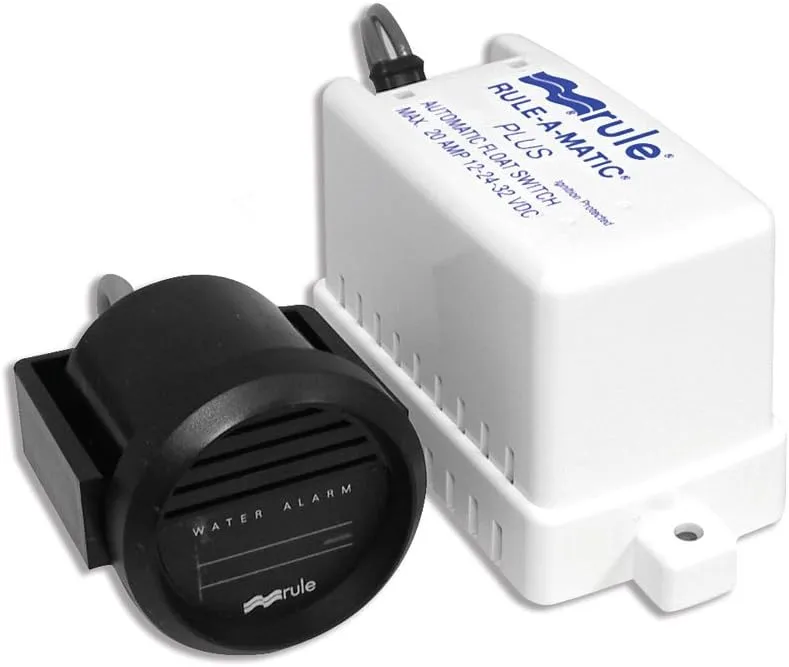 Rule 33ALA Marine High Water Bilge Alarm (Mercury Free, 12-Volt),White
