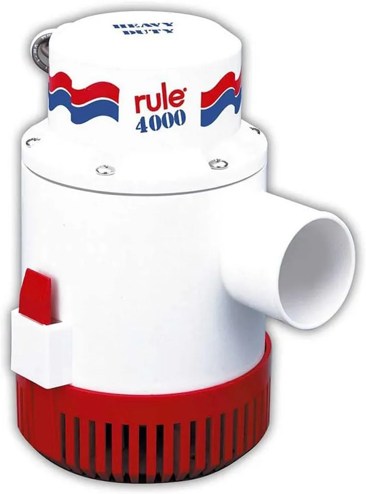 Rule 4000 GPH Marine Bilge Pump - 12V Non-Automatic