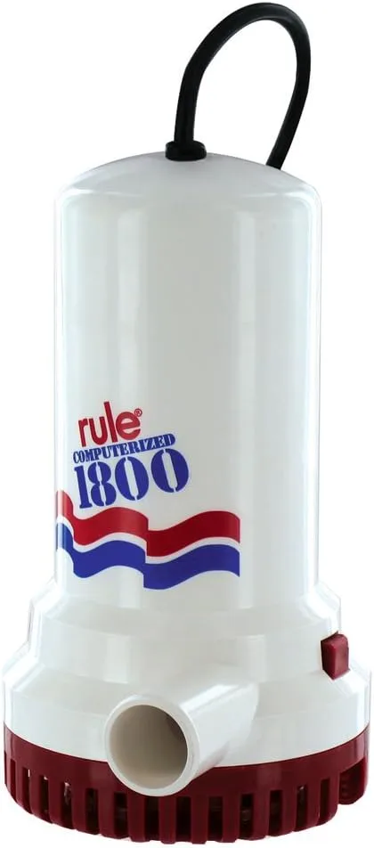 RULE 1800 GPH Submersible Sump/Utility Pump - 110V Automatic