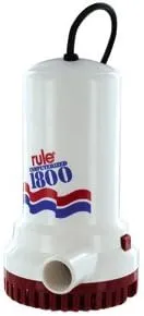 RULE 1800 GPH Submersible Sump/Utility Pump - 110V Automatic