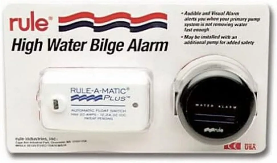 Rule High Water Bilge Alarm w/Switch & Gauge - 24V