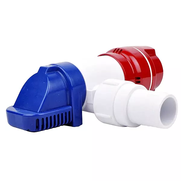 RULE LoPro 900 GPH Bilge Pump — Compact 12V Non-Automatic, 360° Discharge