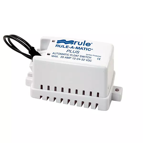 Rule Rule-A-Matic Plus Float Switch, Covered, Moisture Tight Seals Float Switch With Fuse Holder