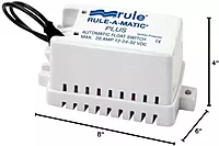 Rule Rule-A-Matic Plus Float Switch, Covered, Moisture Tight Seals Float Switch With Fuse Holder