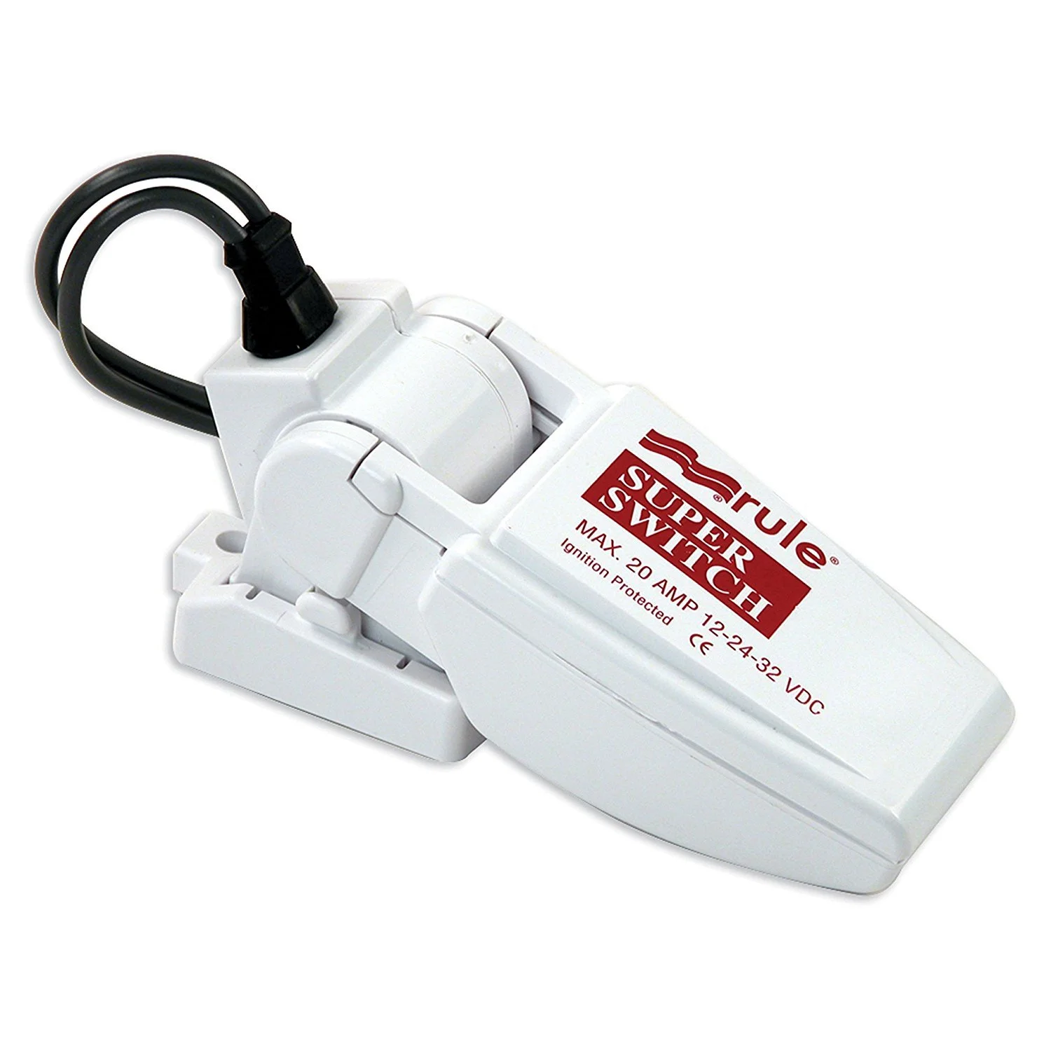 RULE SuperSwitch Float Switch, Moisture-Tight Seals, 12/24/36V