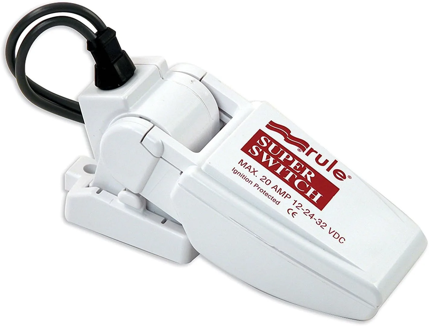 RULE SuperSwitch Float Switch, Moisture-Tight Seals, 12/24/36V