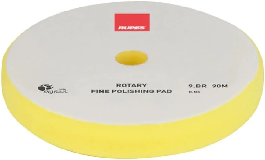 RUPES Rotary Fine Polishing Foam Pad 80mm - Yellow