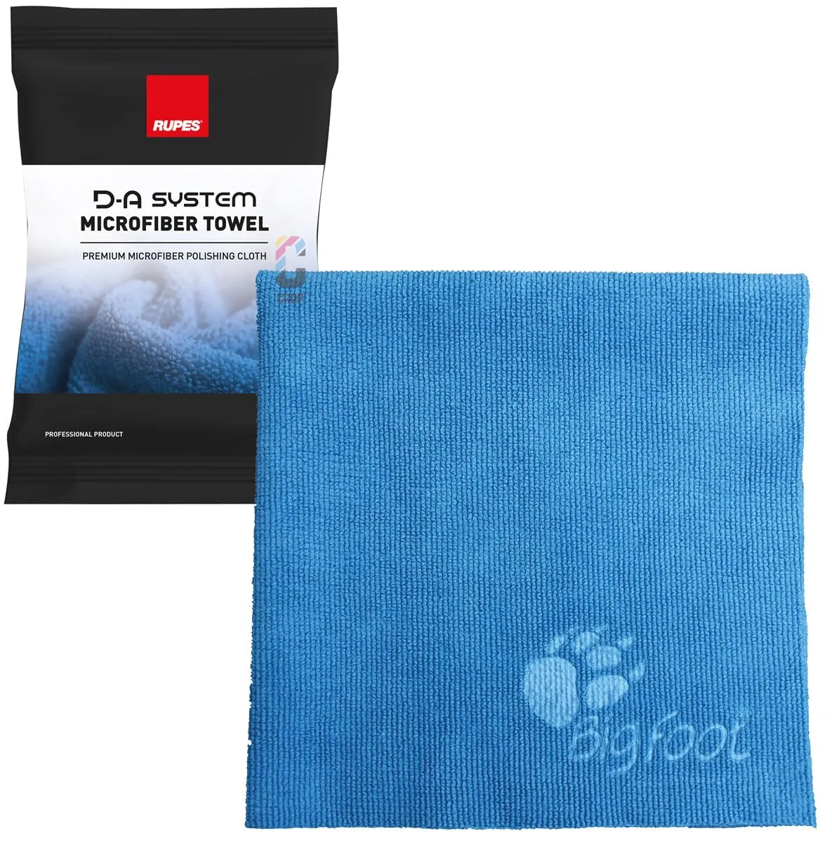 RUPES D-A System Microfiber Towel, Blue, 16"x16"