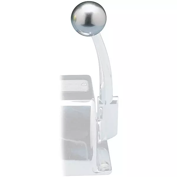 Rupp Control Knob Silver for Morse Controls (3/8-24 Thread)