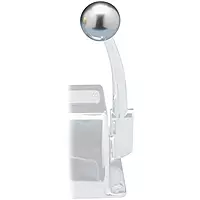 Rupp Control Knob Silver for Morse Controls (3/8-24 Thread)