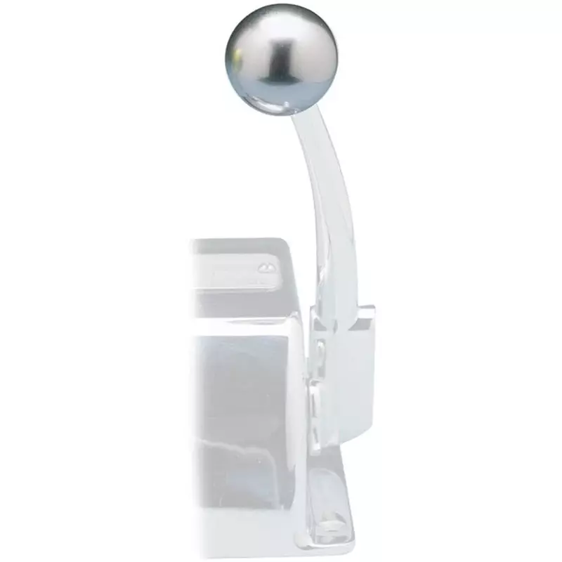 Rupp Control Knob Silver for Morse Controls (3/8-24 Thread)