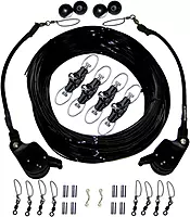 Rupp Double Rigging Kit w/Lok-Ups & Nok-Outs - 260' Black Mono